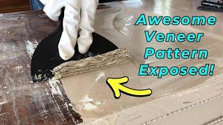 Amazing Pattern Uncovered After Paint Stripping | Furniture Restoration