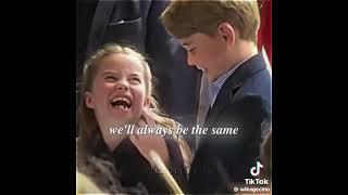 Sibling bond between Charlotte and George