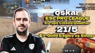 CS2 POV SINNERS oskar (21/5) vs ex-Guild Eagles (Mirage) @ ESL Pro League Season 20 EU CQ