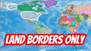 USA Land Borders Only Challenge | DummyNation