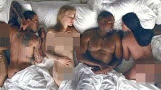 Kanye West Debuts "Famous" Music Video Feat. Naked Taylor Swift, Kim K & More!