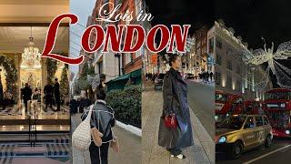 LONDON TRAVEL VLOG | December in London, best restaurants to try, holiday vibes & date night!