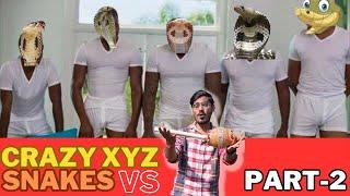 crazy snake catchers | crazy xyz  vs snakes part -  2