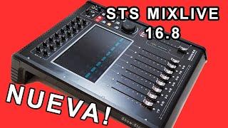 Consola Digital Sts Mixlive 16.8 * 16 Canales * Con Pantalla Tactil 10pulg * Con Estuche