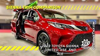 2023 Toyota Sienna Trim Compare: Limited, XSE, & XLE
