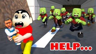 FRANKLIN Fights ZOMBIE APOCALYPSE in ROBLOX with SHINCHAN and CHOP in PETS GO