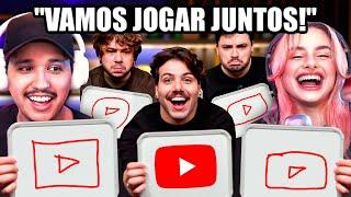 QUEM SABE DESENHAR A MELHOR LOGO? Com Brino e Felipe Neto | React T3ddy