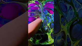 Green and Blue Blacklight Body Marbling Paint Dip by BLVisuals