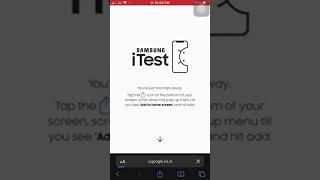 Samsung iTest in iPhone/iPad __ / iPhone in Samsung theme only one app from safari