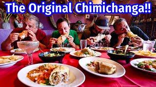 Best Mexican American Food!! ORIGINAL CHIMICHANGA Deep Fried Burrito + illegal “MEAT CAGE!!”