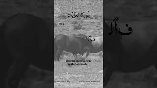 SURAH AL ADIYAT Ayat No 100:1.2#recitation #quran #ytshorts #subscribe #allah #yt #trending #islam