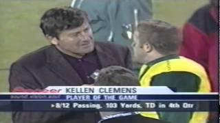 Kellen Clemens interview after comeback victory over Cal 11-08-2003