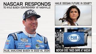 NASCAR Responds to Controversial Kyle Busch Decision | IndyCar Exec Takes Swipe at NASCAR