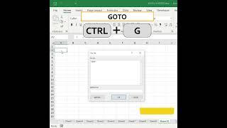 Quickly select a large Range in Excel shortcut Trick | #shorts #excelhurdles