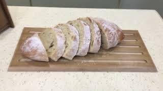 Wooden Bread Box With Cutting Board