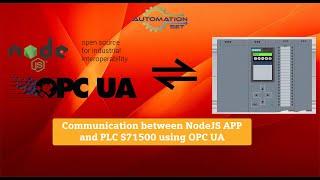 Communication between Node JS APP and PLC S7 1500 using OPC UA