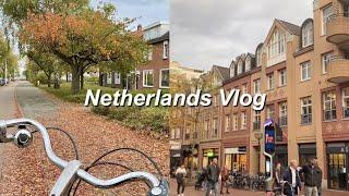 [Vlog] Travel to Netherlands alone | taking a bike and seeing Dutch Design Week 2022 | bike rent