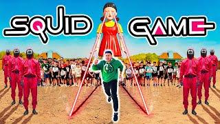 EL JUEGO DEL CALAMAR con 100 SUSCRIPTORES en la VIDA REAL *SQUID GAMES PARKOUR*