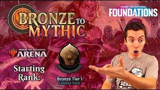  Bronze To Mythic: Episode 2 - Starting Rank: Bronze 1 - MTG Arena:  Foundations 