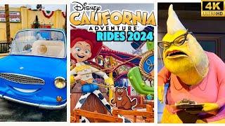 Disney California Adventure Rides 2024 | DCA Rides POV June 2024- Disneyland Resort [4K]
