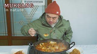 자연낭만 먹방] ㅣ무릉도원 숨은맛집 돼지 손두부찌게먹방 Mureungdowon Hidden Restaurant Pig Home-made Tofu MUKBANGㅣEATING SHOW