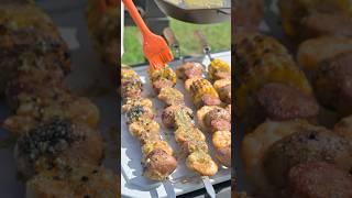 Twisted Citrus Seafood Boil Skewers on the TMG Pits The Forge #bbq