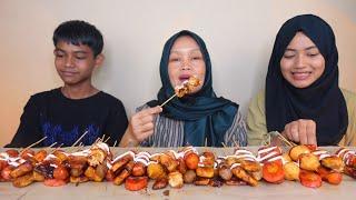 PAKE SAOS SAMYANG⁉ MUKBANG SATE SEAFOOD BARENG MAMA & ADIK | NO CUT NO EDIT