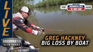 Greg Hackney loses a big Sabine River bass at the boat