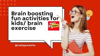 brain boosting activities for kids at home/ brain exercise. II Brain gym (4+ years)