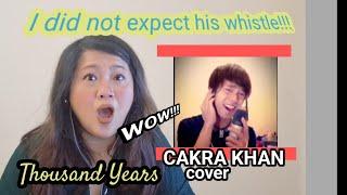 CAKRA KHAN  - 'THOUSAND YEARS'  ( Christina Perri ) COVER - Blown away! - reaction video