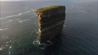 Downpatrick Head, Ballycastle, co Mayo by Drone descends into the blow hole