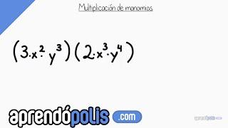 Multiplicación de monomios