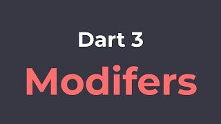 Dart 3 Class Modifiers Is kinda Confusing