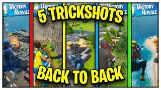 We Hit 5 INSANE TRICKSHOTS in a Row...(Fortnite Road to a Trickshot)