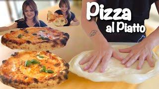 PIZZA AL PIATTO come in pizzeria con IMPASTO 1000 BOLLE senza impastare