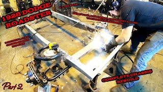 COMPLETELY Rebuilding A TERRIBLY Built HOTROD Chassis-  Dodge Roadster Repair Part2