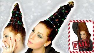 Christmas Tree Hair Tutorial - Hairstyle FAIL?