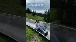 Switzerland's Longest Toboggan Run | Swiss Mountain Coaster on Pilatus Mountain, Lucerne