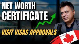 What is a Net Worth Certificate for Canada Visit Visa Application?