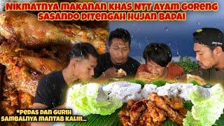 MENGERIKAN !! DITERJANG HUJAN PETIR SAAT MUKBANG AYAM GORENG SASANDO KHAS NTT…