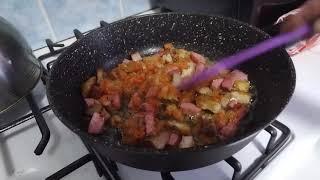 Самая вкусная тушеная капуста с колбасой 