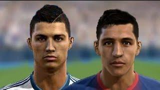 Faces PES 13 Real Madrid &  FC Barcelona