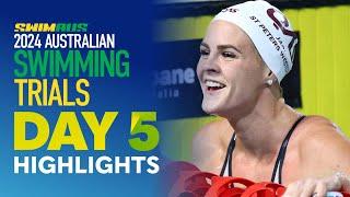 Australian Swimming Trials - Night 5 Highlights | Wide World of Sports