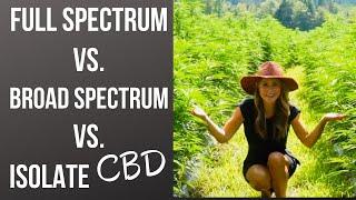 CBD  FULL SPECTRUM vs. BROAD SPECTRUM vs. ISOLATE