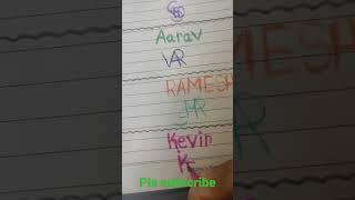 logo making name - kevin || comment next name #viralshort #satisfying #logomaking #art