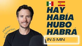 Spanish in 5 min: Hay, Había, Hubo, Habrá | The Verb Haber in Spanish