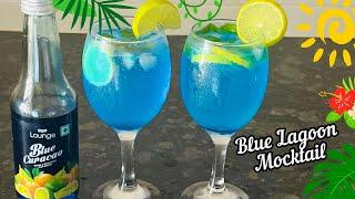 Mapro Lounge Blue Curaçao | Blue Lagoon Mocktail Recipe | Blue Curaçao Lemonade Recipe| Blue Lagoon