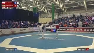 119 R-16 W-57kg  ADAMKIEWICZ Patrycja POL vs  TVARONAVICIUTE Klaudija LTU I Manchester 2022 WT GP