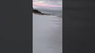 ️ Snowflake Beach Walk  ️ #snow #beach