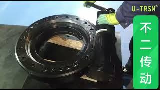 Our SE14 worm gear  slewing drive slew drive rotational flexibility test